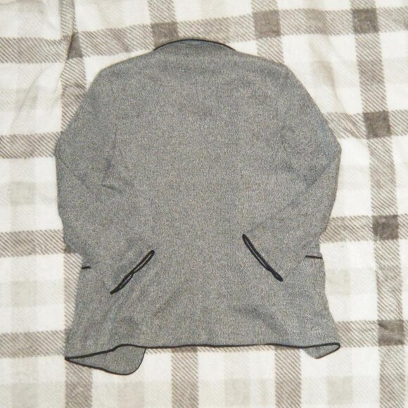 skies are blue gray triblend collared blazer with buttons on the cuff & pockets - Picture 2 of 8